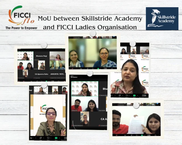 FICCI FLO has signed an MoU with Skillstride Academy to empower women through employment opportunities across India. 💼 

The MoU was signed by Ms. Poonam Sharma, 42nd National President, FICCI FLO, and Mr. Rishit Agarwal, Managing Director, Skillstride Academy. 

This initiative will provide skill-based training, placement support, and direct job opportunities to aspiring women professionals, bridging the gap between talent and opportunity. Together, we are creating pathways to financial independence and professional growth for women across India. 

#FLOForChange #SkillstrideAcademy #WomenAtWork #EmpowerHer #FICCI_FLO #CareerGrowth #WomenWorkforce 
@ficci_india @ficciflojkl @ficciflovadodara @ficcifloamritsar @ficcifloindore @ficcifloludhiana @ficciflohyderabad @flo_kolkata @flobhubaneswar @flochennai @flonortheast @flo_kanpur @flolucknowkanpur @flocarscoimbatore @ficciflouttarakhand @ficciflojaipur @floahmedabad @ficci_flo_siliguri @yflodelhi @yflokol @yflo.hyderabad @yfloahmedabad @flobangalore @flomumbai @flo_pune